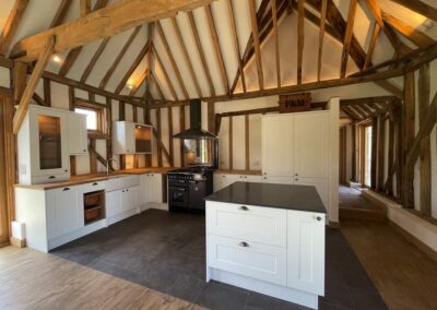 Grade II listed former threshing barn in Kent – Residential conversion